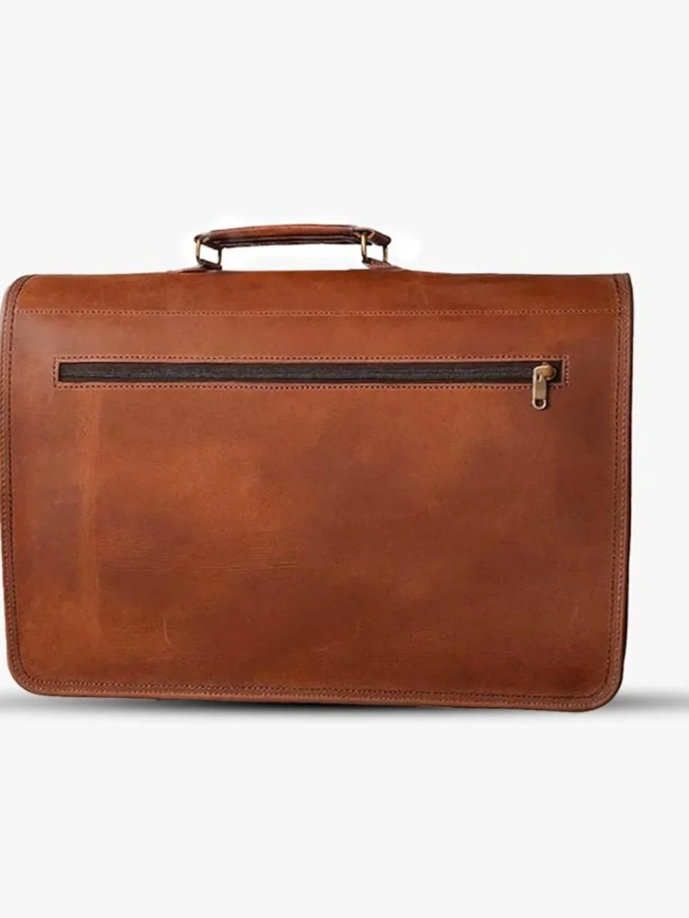 Men's Brown Genuine Leather Vintage Adjustable Strap Stylish Messenger Hand Bag